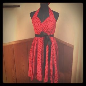 SOLD——- NWOT- Red, retro style dress